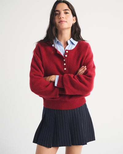 Pleated Tailored Mini Skort