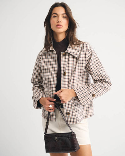 A-Line Short Trench Coat