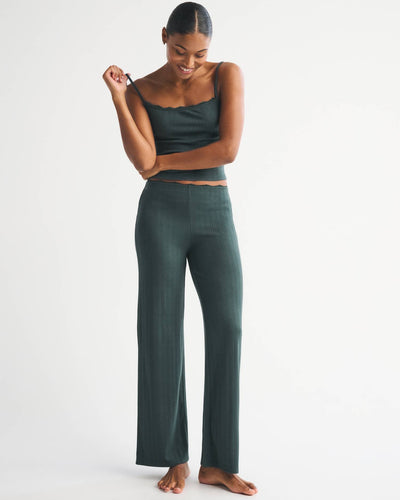 Pointelle Wide Leg Sleep Pant