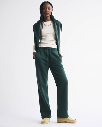 High Rise Relaxed Straight Logo Sweatpant