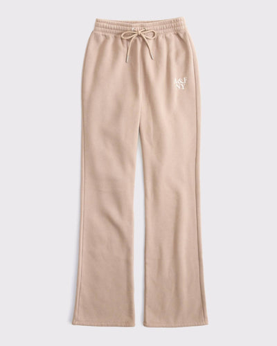 High Rise Flare Logo Sweatpant