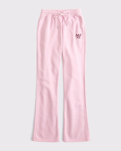 High Rise Flare Logo Sweatpant