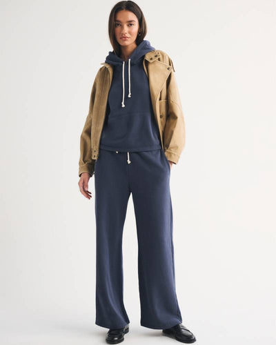High Rise Sunday Terry Wide Leg Sweatpant