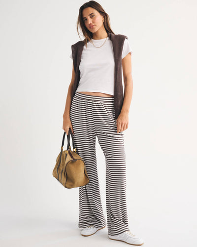 Lounge Ribbed Wide Leg Sweatpant