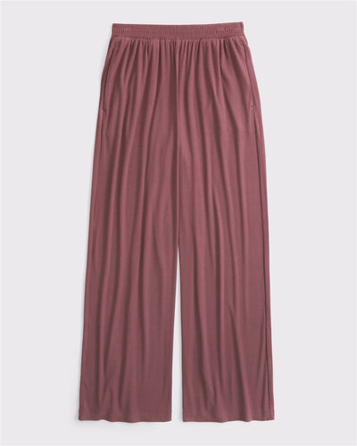Wide Leg Ribbed Sleep Pant