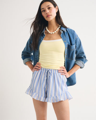 100% Cotton Ruffle Pull-On Short