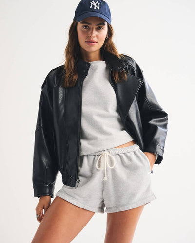 High Rise Sunday Terry Mini Short