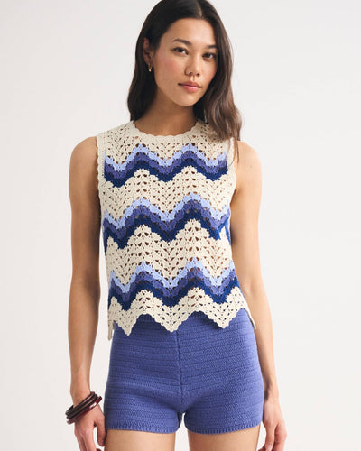 Crochet-Style Shell Top
