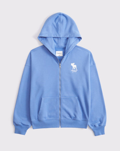 Graphic Logo Terry Full-Zip Hoodie