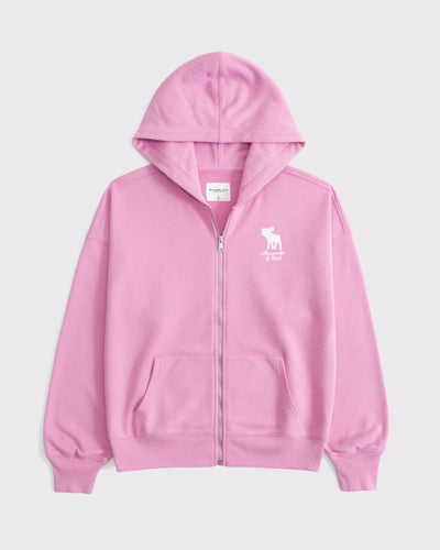 Graphic Logo Terry Full-Zip Hoodie