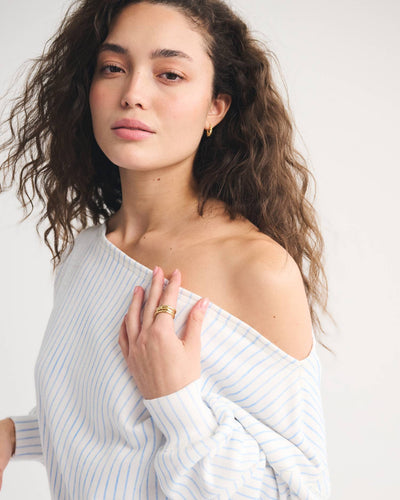 Sunday Terry Off-The-Shoulder Top