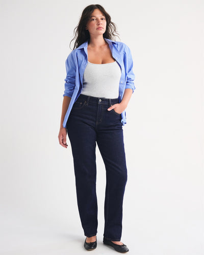 Curve Love High Rise 90s Straight Jean