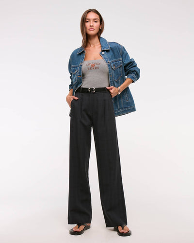 A&F Sloane Tailored Wide Leg Pant