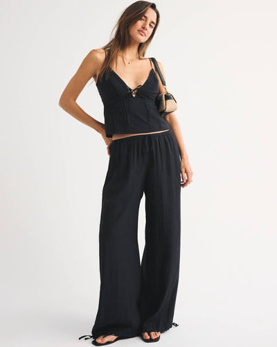 Crinkle Balloon Pull-On Pant