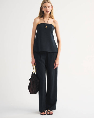 A&F Sloane Crepe Tailored Wide Leg Pant