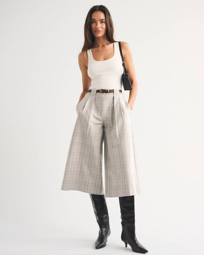 High Rise Tailored Culotte Pant