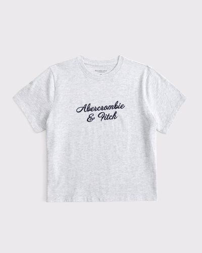 Short-Sleeve Logo Graphic Skimming Tee