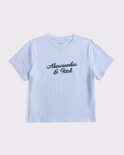 Short-Sleeve Logo Graphic Skimming Tee