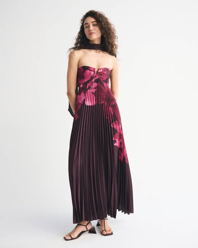 The A&F Giselle Strapless Scarf Babydoll Maxi Dress