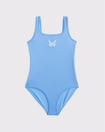 scoopneck one-piece swimsuit