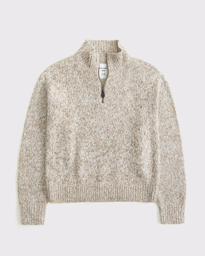 Half-Zip Mockneck Sweater
