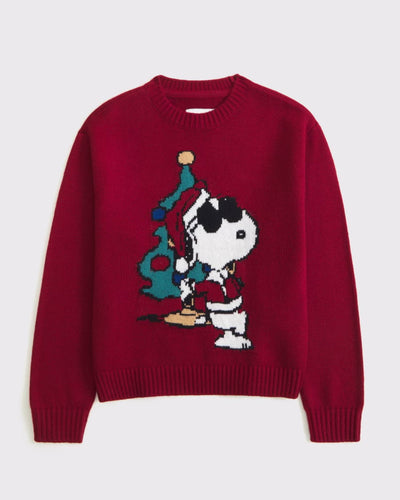 Snoopy Graphic Crew Sweater