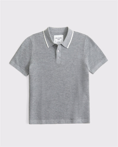 3-button sweater polo