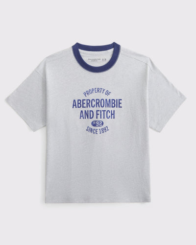 relaxed graphic logo tee