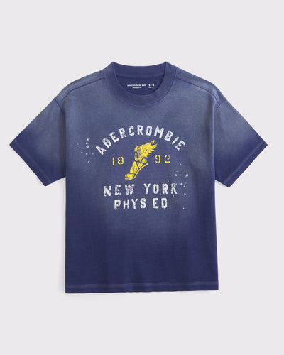 relaxed graphic logo tee