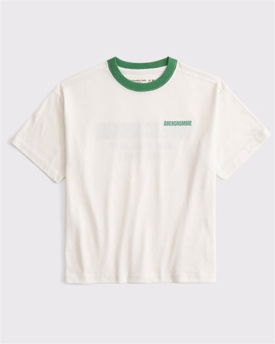 relaxed graphic logo tee