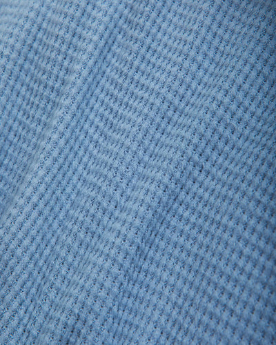 Cozy Long-Sleeve Waffle Crew