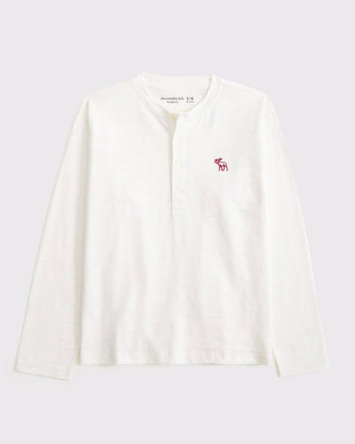 Long-Sleeve Slub Cotton Icon Henley