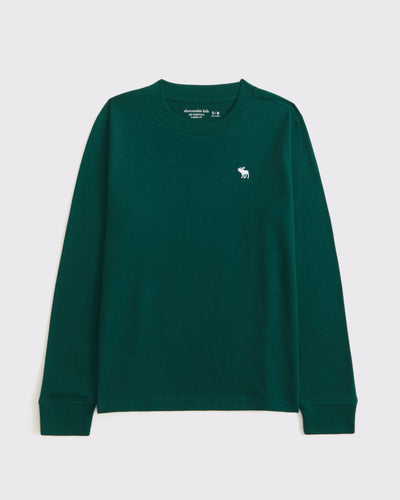 Essential Long-Sleeve Icon Crew Tee