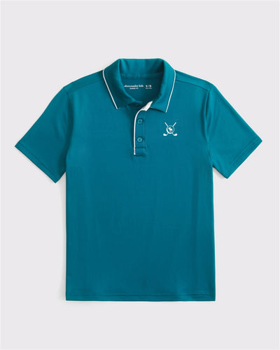 button-up golf polo
