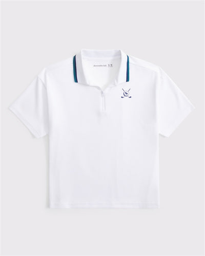 quarter-zip golf polo