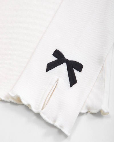 Long-Sleeve Bow Tee