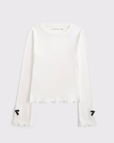 Long-Sleeve Bow Tee