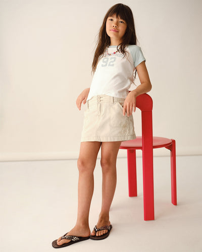 cargo twill skirt