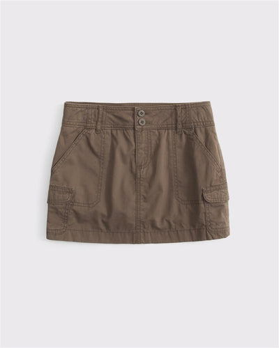 cargo twill skirt
