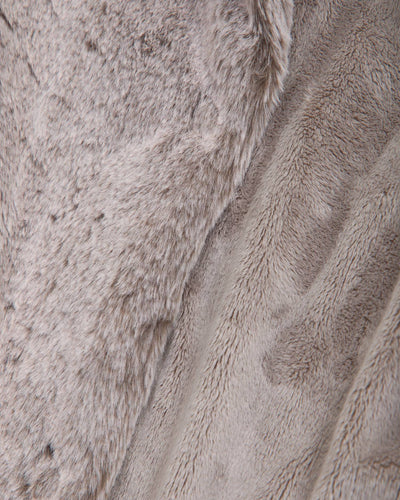 Faux Fur Mockneck Jacket