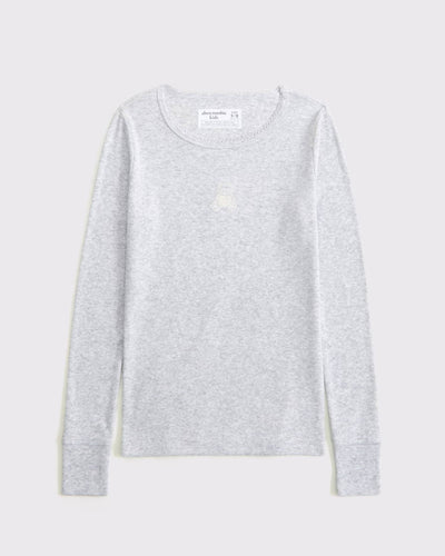 Long-Sleeve Logo Pajama Tee
