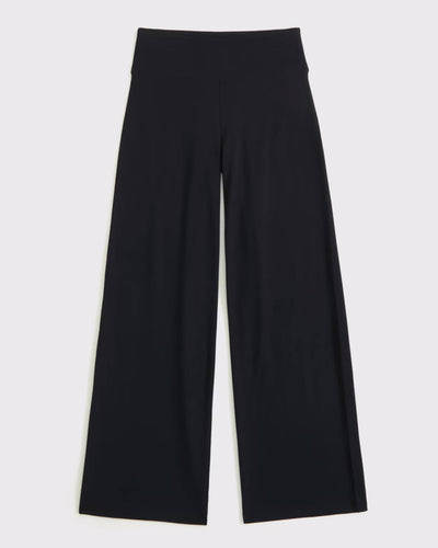 knit wide leg legging
