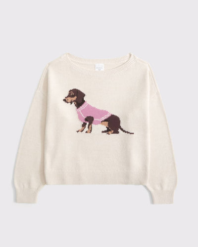 Off-The-Shoulder Bow Sweater