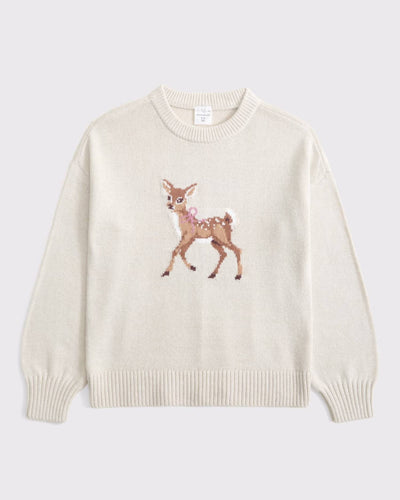 Oversized Graphic Crew Sweater