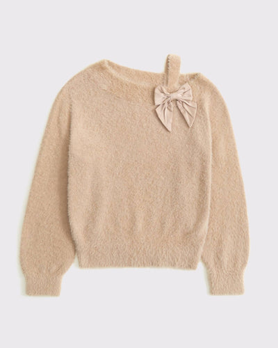 Asymmetrical Bow Sweater