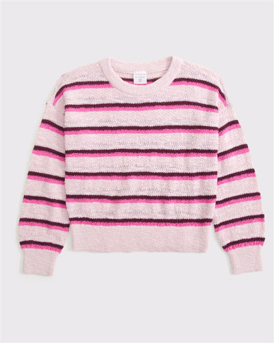 textured crew sweater