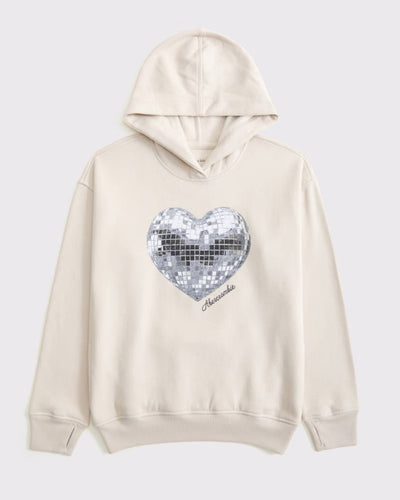 Legging-Friendly Graphic Popover Hoodie