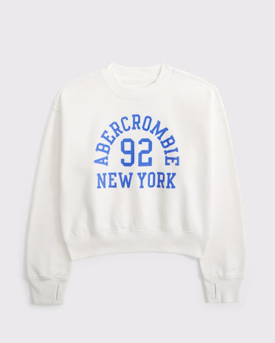 graphic logo crew sweatshirt
