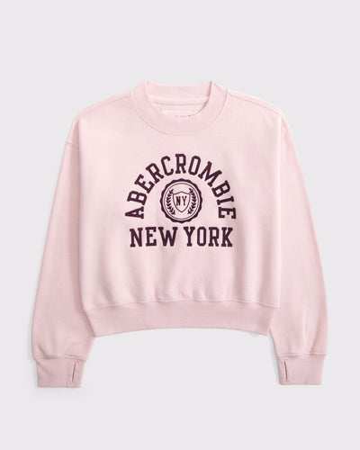 graphic logo crew sweatshirt
