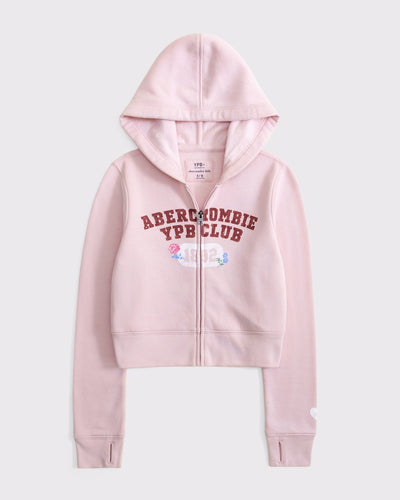 ypb graphic logo full-zip hoodie